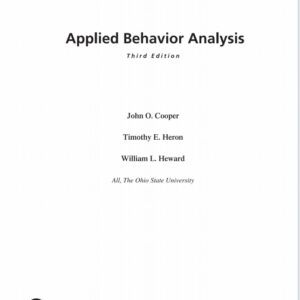 Applied Behavior Analysis 3rd Edition