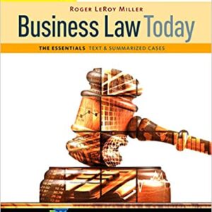 Business Law Today 11th Edition by Roger LeRoy Miller