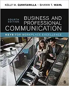 Business And Professional Communication  Keys For Workplace Excellence 4e 4th Edition