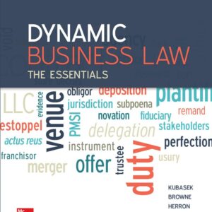 Dynamic Business Law The Essentials, 3rd Edition