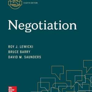 Negotiation 8th Edition Roy Lewicki