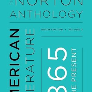 The Norton Anthology of American Literature 9e 9th Edition Volumes C, D, E