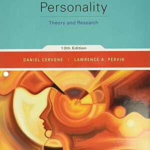 Personality?Theory and Research?13th Edition by Daniel Cervone
